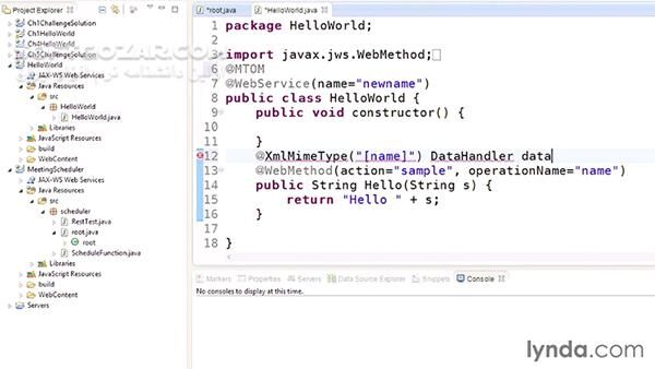 دانلود Lynda - Building Web Services with Java EE - دانلود فیلم آموزش ساخت وب سرویس‌ها با جاوا ئی‌ئی - سافت گذر