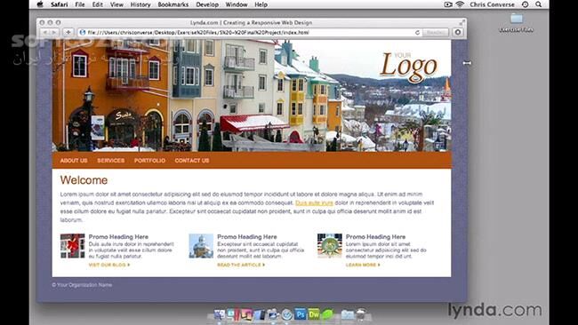 دانلود Lynda - Creating a Responsive Website Design - دانلود فیلم آموزش طراحی و ساخت وبسایت واکنش‌گرا - سافت گذر