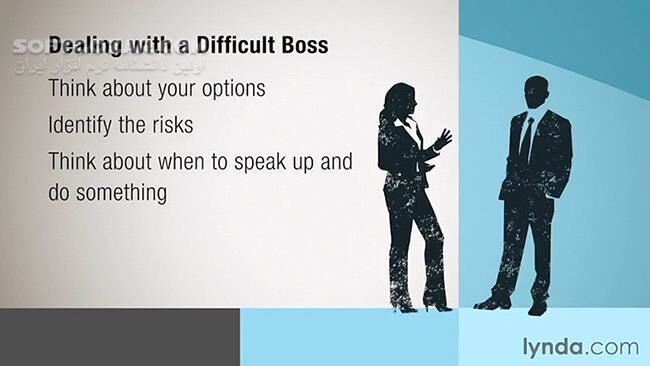 دانلود Lynda - Dealing with a Difficult Boss - دانلود فیلم آموزش نحوه‌ی کار و رفتار با رؤسای سخت‌گیر - سافت گذر