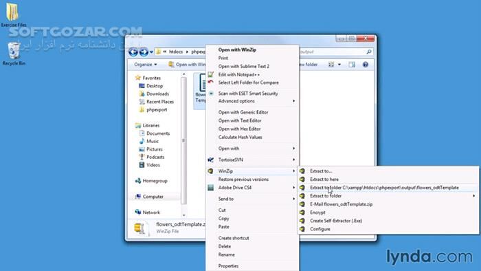 دانلود Lynda - Exporting Data to Files with PHP - دانلود فیلم آموزش استخراج داده‌ها بصورت فایل از طریق پی‌اچ‌پی - سافت گذر