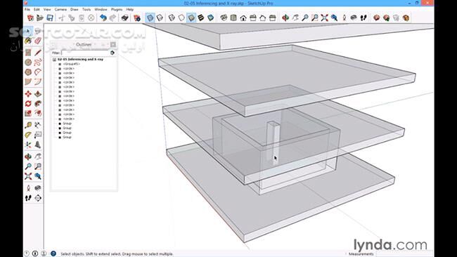 دانلود Lynda – SketchUp for Architecture - Fundamentals - دانلود فیلم آموزش اصول استفاده از نرم‌افزار اسکچ‌آپ برای معماری - سافت گذر