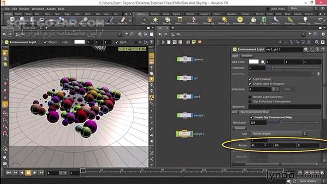 دانلود Lynda - Up and Running with Houdini - دانلود فیلم آموزش کار با نرم‌افزار هودینی - سافت گذر