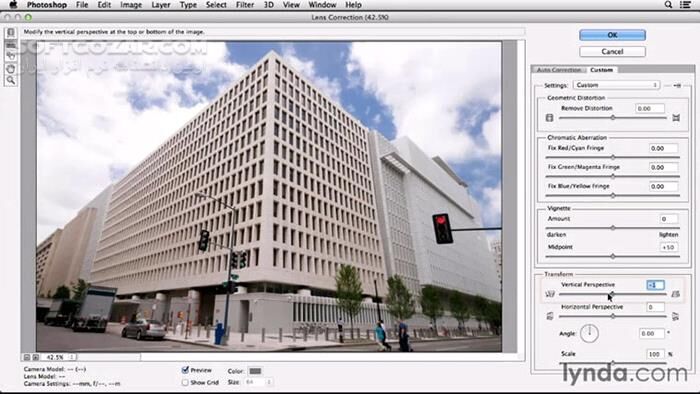 دانلود Lynda - Working with Perspective in Photoshop - دانلود فیلم آموزش کار با پرسپکتیو در فتوشاپ - سافت گذر