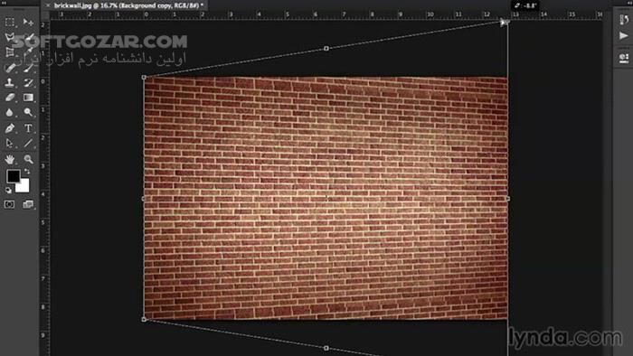 دانلود Lynda - Working with Perspective in Photoshop - دانلود فیلم آموزش کار با پرسپکتیو در فتوشاپ - سافت گذر