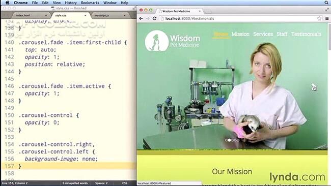 دانلود Lynda - Bootstrap Layouts - Responsive Single-Page Design - دانلود فیلم آموزش طرح‌بندی‌های بوت‌استرپ - طراحی سایت تک‌صفحه‌ای واکنش‌گرا - سافت گذر