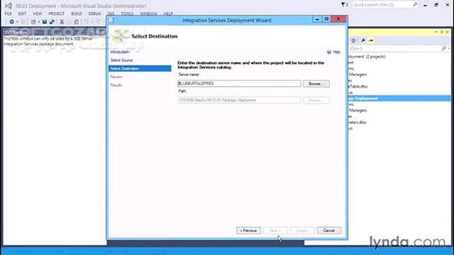 دانلود Lynda - SQL Server Integration Services - دانلود فیلم آموزش سرویس یکپارچه‌سازی اِس‌کیو‌اِل سروِر - سافت گذر