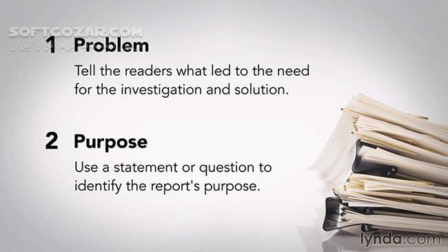 دانلود Lynda - Writing Business Reports - دانلود فیلم آموزش اصول نوشتن و تدوین گزارش‌های تجاری - سافت گذر