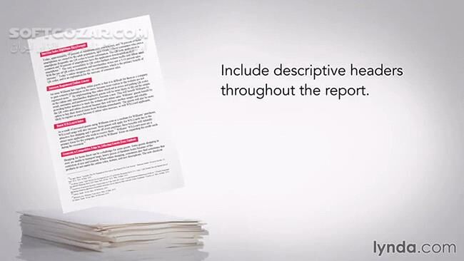 دانلود Lynda - Writing Business Reports - دانلود فیلم آموزش اصول نوشتن و تدوین گزارش‌های تجاری - سافت گذر