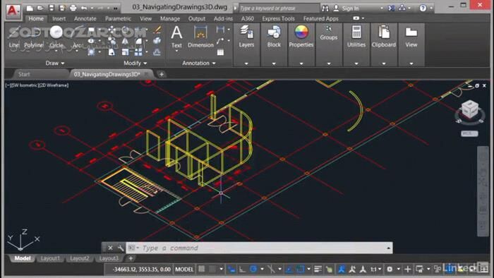 دانلود Lynda - AutoCAD 2017 Essential Training - دانلود فیلم آموزش اتوکد لیندا - سافت گذر