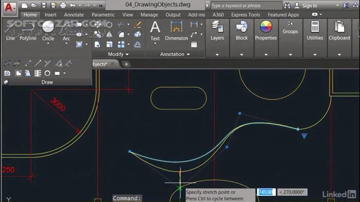 دانلود Lynda - AutoCAD 2017 Essential Training - دانلود فیلم آموزش اتوکد لیندا - سافت گذر