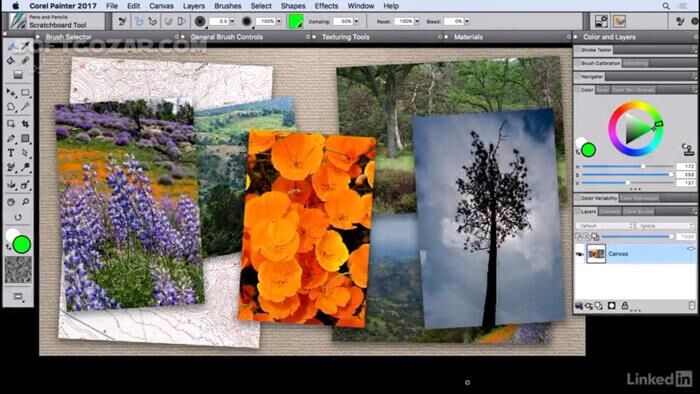 دانلود Lynda - Corel Painter 2017 Essential Training - دانلود فیلم آموزش کورل پینتر 2017 لیندا - سافت گذر