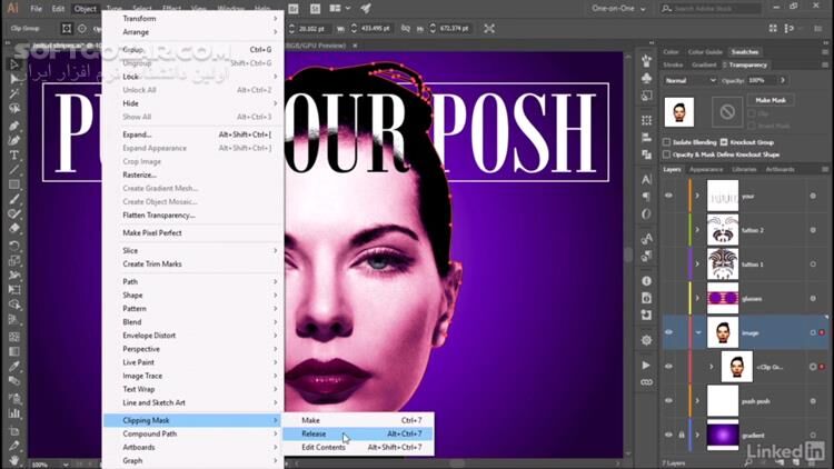 دانلود Lynda - Illustrator CC 2018 One-on-One - Mastery - دانلود آموزش ایلوستریتور - سافت گذر