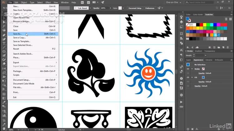 دانلود Lynda - Illustrator CC 2018 One-on-One - Mastery - دانلود آموزش ایلوستریتور - سافت گذر