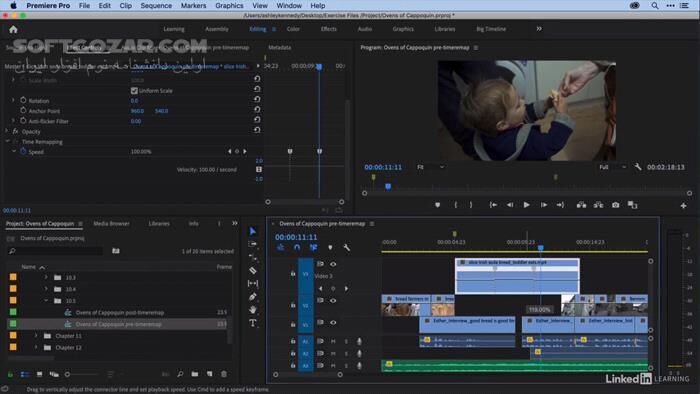 دانلود Lynda/LinkedIn - Premiere Pro 2020 Essential Training - دانلود آموزش پریمیر - سافت گذر