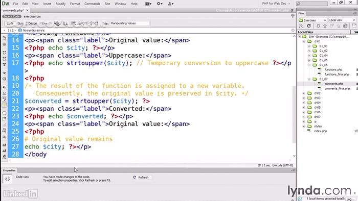 دانلود Lynda - PHP for Web Designers - دانلود فیلم آموزش طراحی وب با زبان برنامه‌نویسی پی‌اچ‌پی - سافت گذر