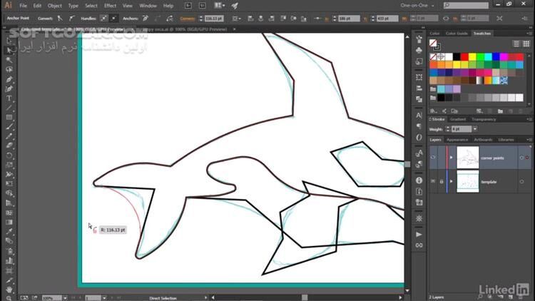 دانلود Lynda - llustrator CC 2018 One-on-One - Fundamentals - دانلود آموزش ایلوستریتور - سافت گذر