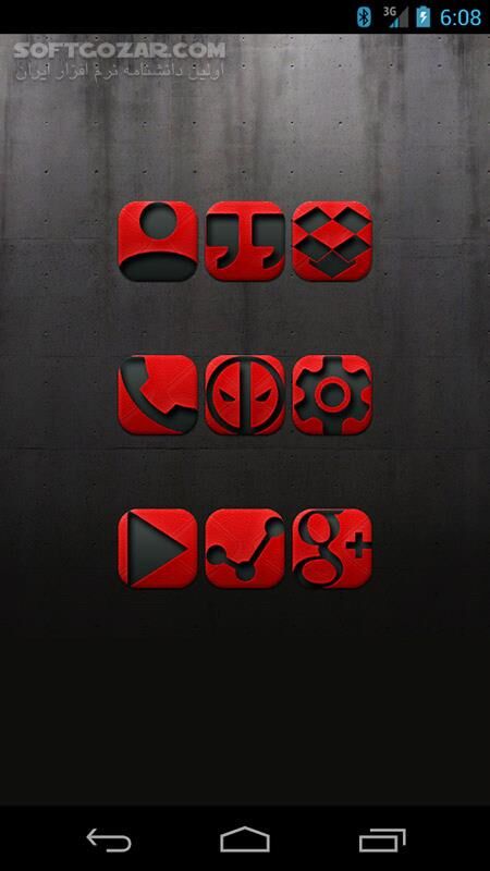 دانلود MERCENARY 3.8 for Android +4.0 - دانلود 1800 آیکون قرمز برای اندروید - سافت گذر