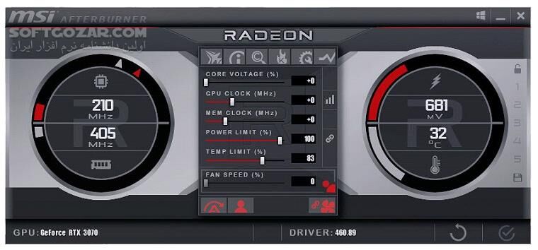 دانلود MSI Afterburner 4.6.5 - دانلود اورکلاک کارت گرافیک - سافت گذر