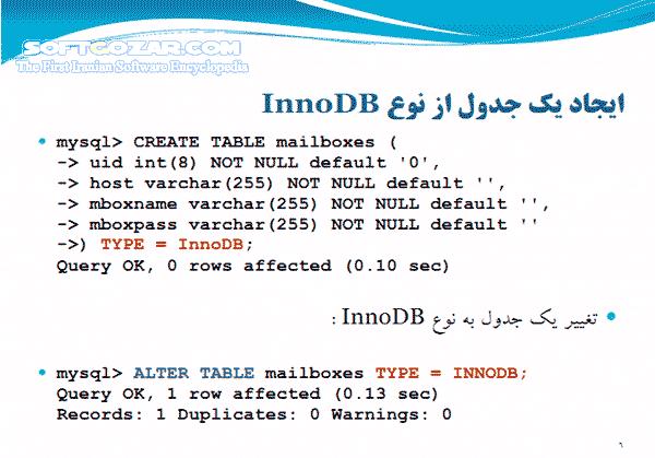 دانلود مدیریت تراکنش در MySQL - دانلود کتاب مدیریت تراکنش در مای اس کیو ال - سافت گذر