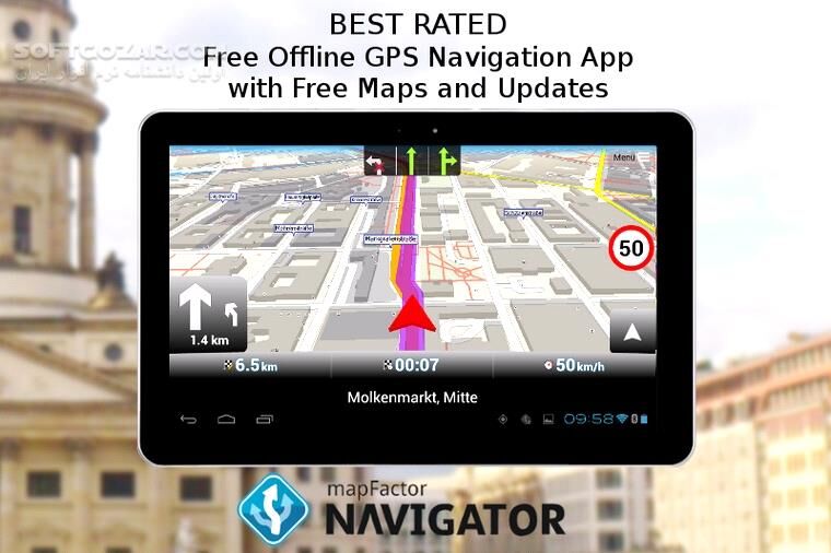 دانلود MapFactor GPS Navigation Maps 7.1.37 for Android +2.3 - دانلود نقشه و مسیریاب مپ فکتور برای اندروید - سافت گذر