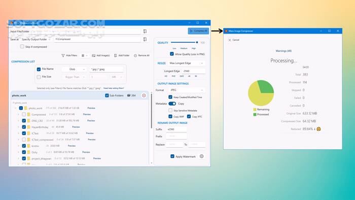 دانلود Mass Image Compressor 4.2.0 - دانلود فشرده سازی عکس - سافت گذر