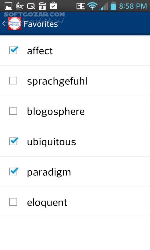دانلود Merriam Webster Premium 5.3.1 for Android +4.0 - دانلود دیکشنری قدیمی و معروف Merriam Webster برای اندروید - سافت گذر