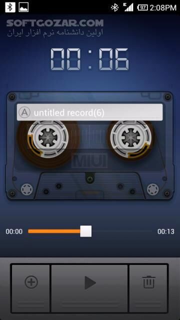 دانلود Mi Sound Recorder 7.0 for Android - دانلود نرم افزار ضبط صدا با پشتیبانی از زبان فارسی برای اندروید - سافت گذر