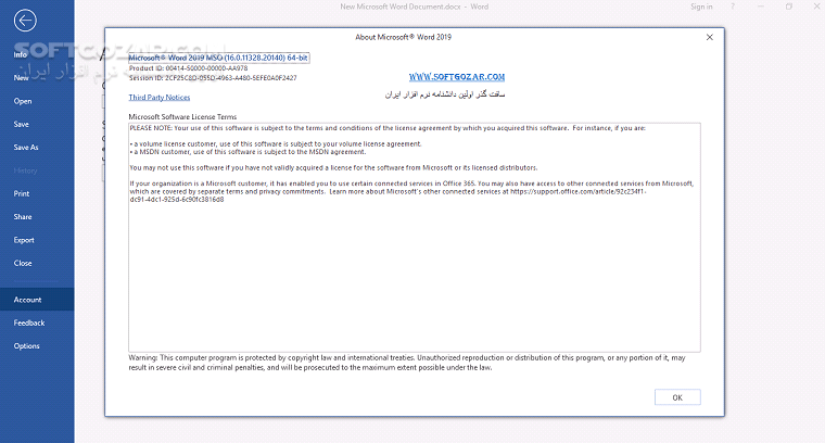 دانلود Office 2019 Pro Plus 2509 Build 19231.20194 Retail October 2025 - دانلود آفیس 2019 - سافت گذر