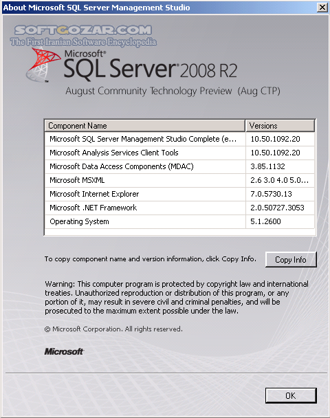 دانلود Microsoft SQL Server 2008 R2 Enterprise Edition x86/x64 Final + SP3 - دانلود نسخه نهایی نرم افزار SQL Server 2008 ویرایش R2 ویرایش اینترپرایز به همراه سرویس پک 2  - سافت گذر