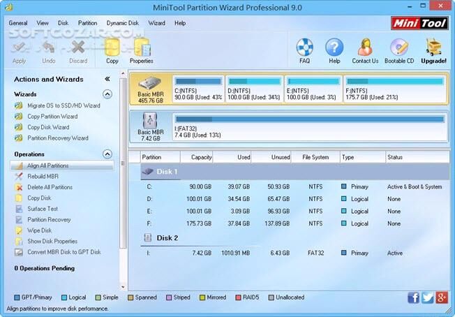 دانلود MiniTool Partition Wizard 13.0 Technician + WinPE ISO - دانلود پارتیشن بندی هارد - سافت گذر