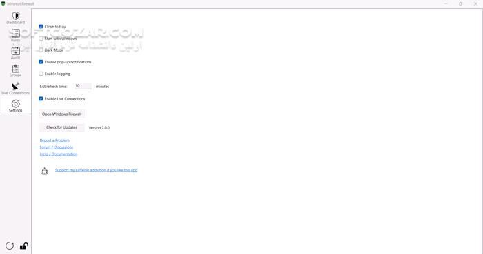 دانلود Minimal Firewall 2.6 - دانلود فایروال ویندوز - سافت گذر