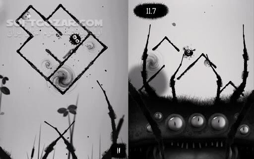 دانلود Miseria 1.05 for Android - دانلود بازی نجات گوی مشکی برای اندروید - سافت گذر