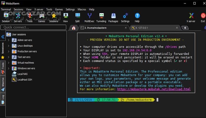 دانلود MobaXterm 25.2 - دانلود نظارت از راه دور بر روی کامپیوترهای شبکه - سافت گذر