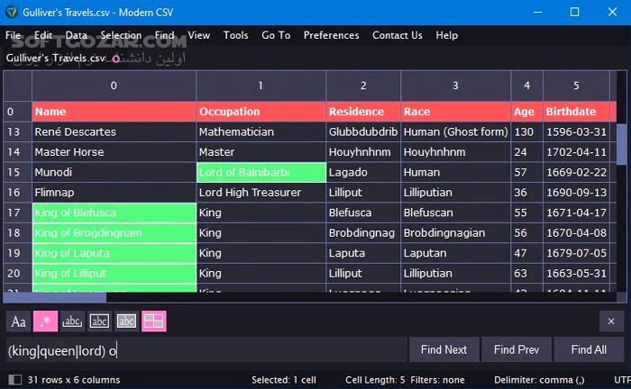 دانلود Modern CSV 2.1 - دانلود ویرایشگر فایل های سی اس وی - سافت گذر