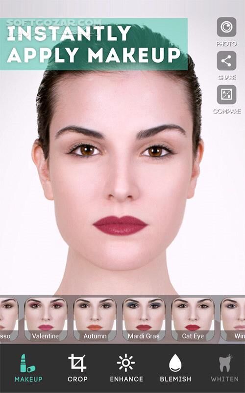 دانلود ModiFace Photo Editor 1.6 for Adnroid +4.0 - دانلود چهره خود را طراحی کنید برای اندروید - سافت گذر