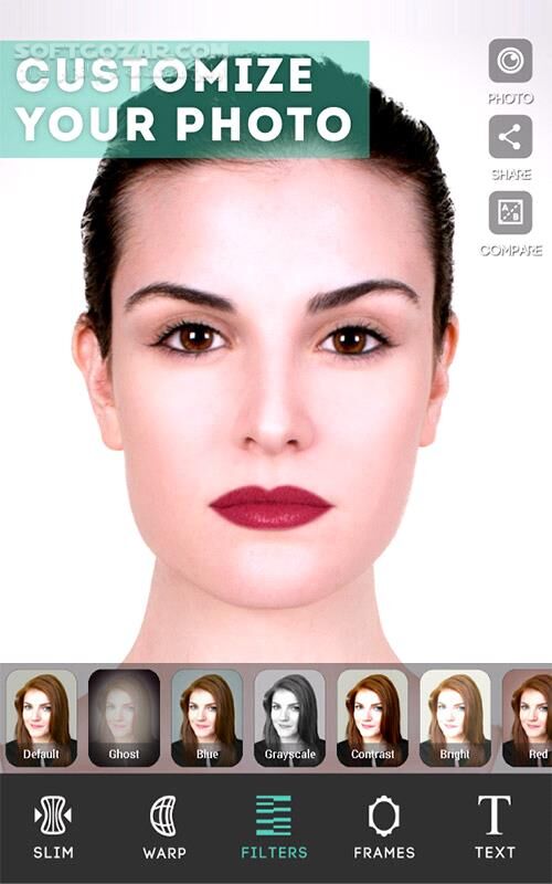دانلود ModiFace Photo Editor 1.6 for Adnroid +4.0 - دانلود چهره خود را طراحی کنید برای اندروید - سافت گذر