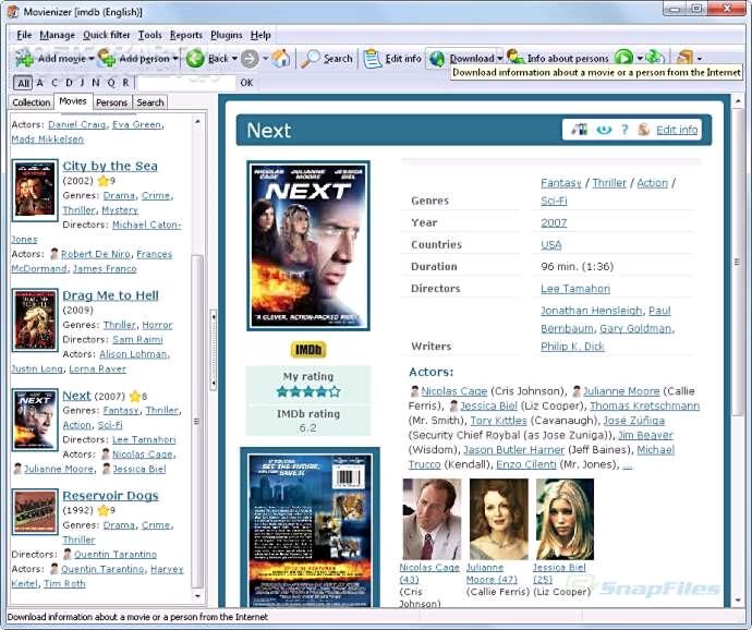 دانلود Movienizer 10.3 Build 620 / 9.1 - دانلود نرم افزار مدیریت و دسته بندی فیلم ها - سافت گذر