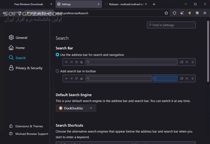 دانلود Mullvad Browser v13.5.1 - دانلود مرورگر بسیار امن برای جست‌وجوی بی‌خطر در اینترنت - سافت گذر