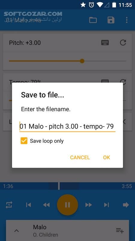 دانلود Music Speed Changer Full 12.1.6 for Android +4.1 - دانلود تغییر سرعت پخش موسیقی برای اندروید - سافت گذر