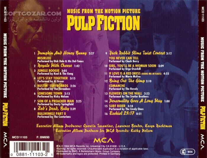 دانلود Music from the Motion Picture Pulp Fiction - دانلود موسیقی فیلم پالپ فیکشن - سافت گذر