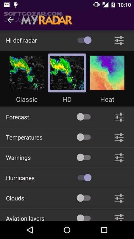 دانلود MyRadar Weather Radar Pro 8.65.1 For Android +8.0 - دانلود برنامه هواشناسی رادار برای اندروید - سافت گذر