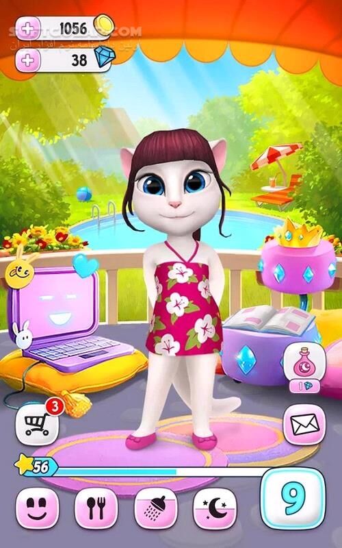 دانلود My Talking Angela 6.9.0.5278 for Android +4.0.3 - دانلود آنجلای سخنگو برای اندروید - سافت گذر
