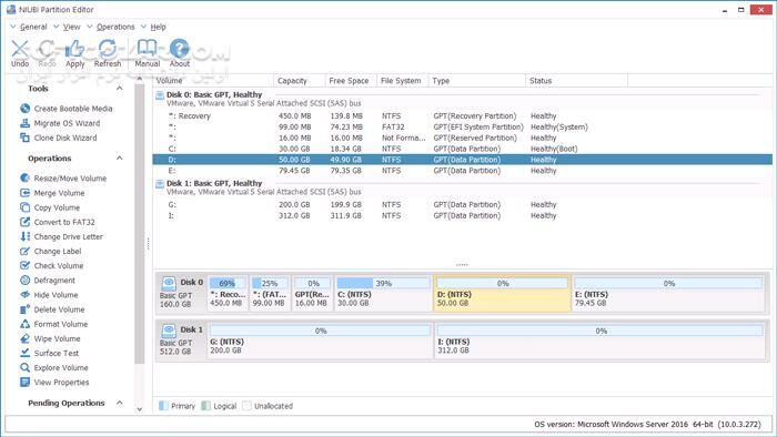 دانلود NIUBI Partition Editor 10.2.0 Technician + WinPE ISO - دانلود مدیریت هارد دیسک - سافت گذر
