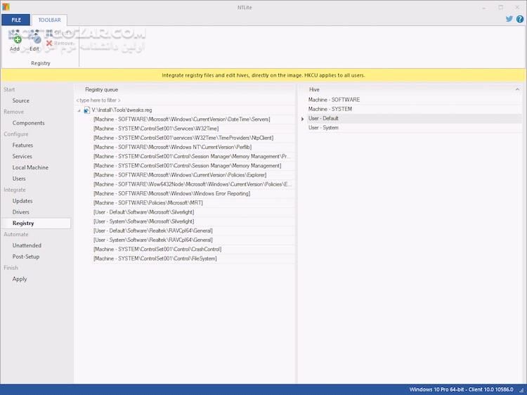 دانلود NTLite 2025.11.10669 + Business / Enterprise 2.1.1.7917 - دانلود برنامه ساخت ویندوز سفارشی - سافت گذر