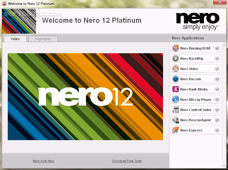 دانلود Nero Multimedia 12.5.01900 Platinum HD + Burning ROM 12.5.01100 + Lite + Micro + Content Pack + Portable - دانلود برنامه ای کامل جهت پخش، تبدیل و رایت انواع فیلم و صوت - سافت گذر