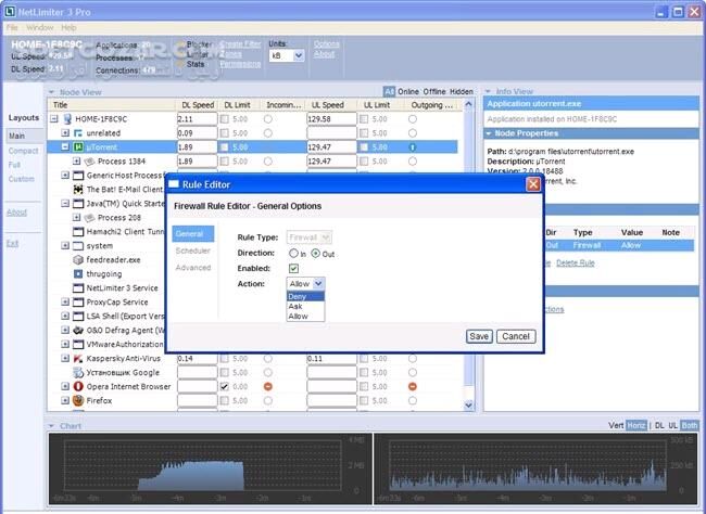 دانلود NetLimiter Pro 5.3.26 Full - دانلود کنترل و مدیریت ترافیک شبکه نت لیمیتر - سافت گذر