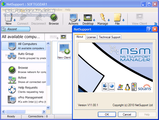 دانلود NetSupport Manager (Control & Client) 14.00.0 - دانلود کنترل کامپیوتر از راه دور - سافت گذر