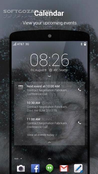 دانلود Next Lock Screen 3.11.5 for Android +4.1 - دانلود قفل صفحه نمایش مایکروسافت برای اندروید - سافت گذر