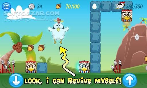 دانلود Ninja Chicken Ooga Booga 1.4.5 for Android +2.3 - دانلود مرغ نینجا برای اندروید - سافت گذر
