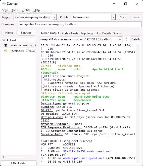 دانلود Nmap Security Scanner 7.94 Win/Mac/Linux - دانلود ان مپ - سافت گذر